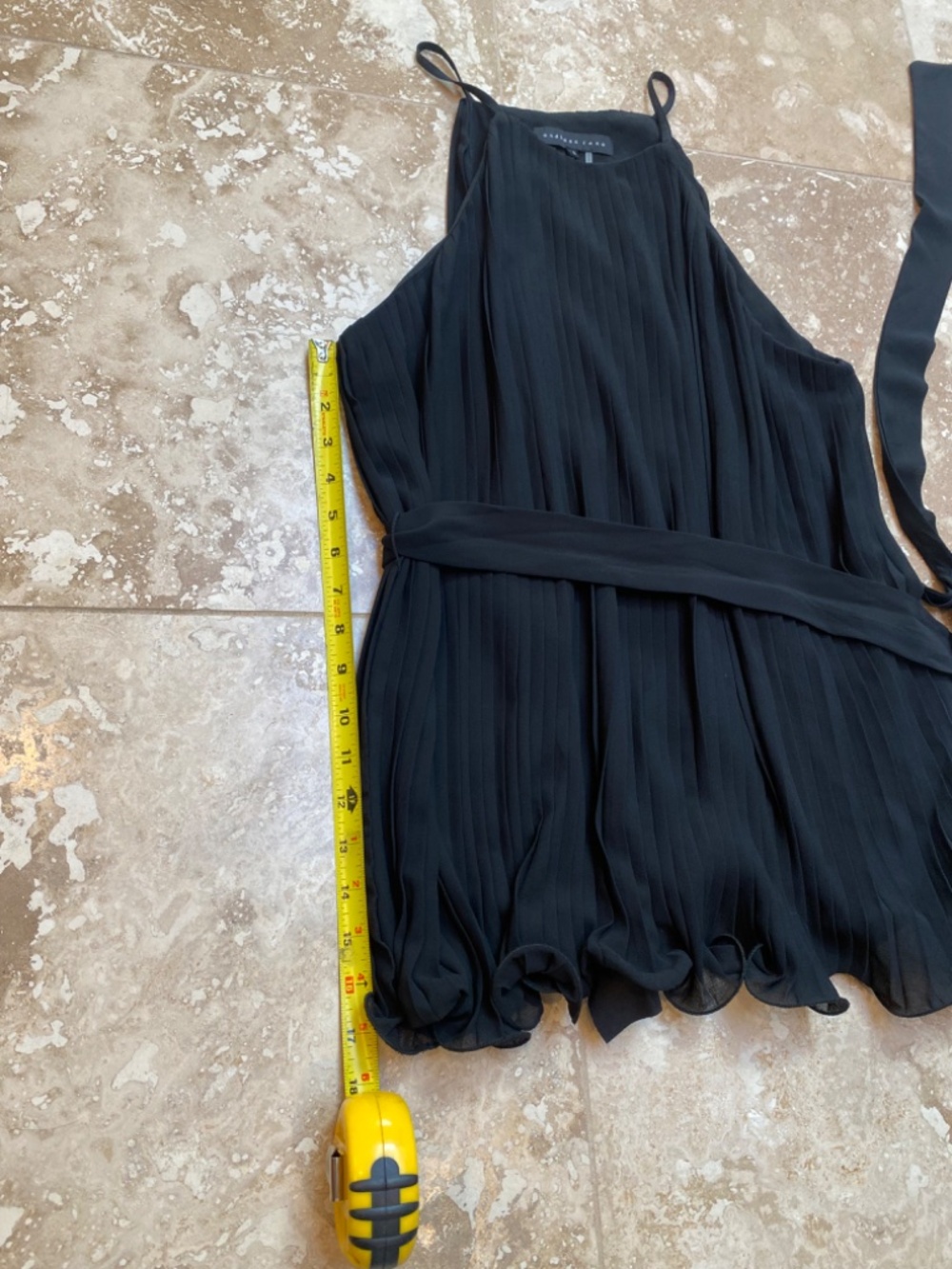 Chiffon Pleated Ruffle Cami - Picture 3 of 6